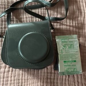 Fujifilm Black Camera Case with Instax Mini Film